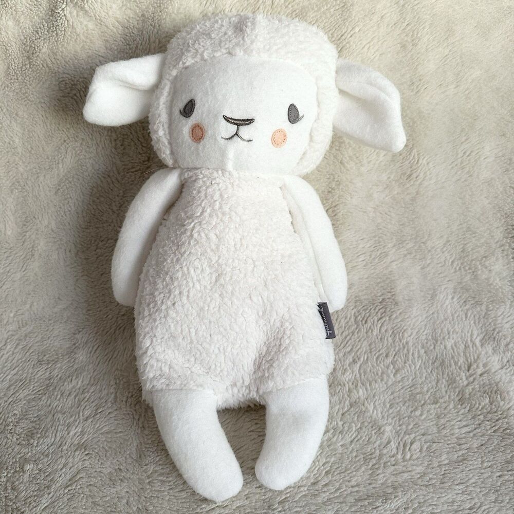 Hallmark Sherpa Lamb 15” Off White Cream Bean Bag Plush Stuffed Animal